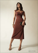 Bodycon Midi Dress - 190626