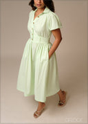 V-Neck Dress - 250926