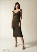 Bodycon Midi Dress - 190626