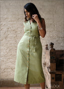 Button Down Dress - 100826