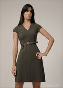 V-Neck Dress - 240726
