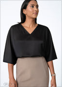 Basic Satin Top - 200625