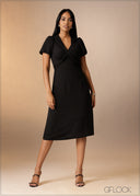 Knot Detail Midi Dress - 180926