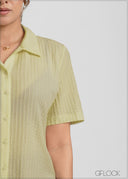 Short Sleeve Textured Shirt - 051026