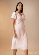 Knot Detail Midi Dress - 180926