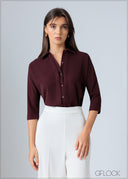 Front Pleat Top - 200726