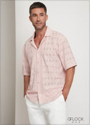 Revere Collar Lace Shirt - 160725