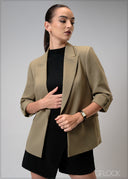 Blazer With Sleeve Tab - 210725