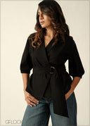 Ring Detailed Cotton Top - 270726