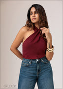 Halter Cross Detail Top - 010626