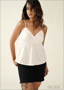 Strappy Peplum Top - 270726