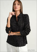 Regular Collar Basic Top - 160226