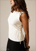 Corset Detailed Peplum Top - 300626