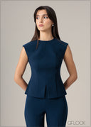 Front Slit Detailed Top - 240726