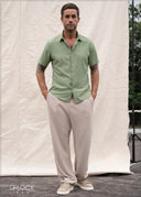 Normal Collar Short Sleeve Shirt - 080426