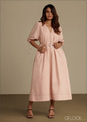 V-Neck Dress - 290526C