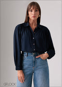 Long Sleeve Detailed Top - 090126