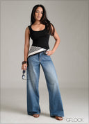 Sleeveless Rib Top - 061225