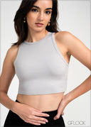 Sleeveless Rib Top - 160625
