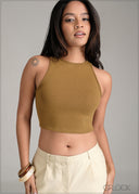 Sleeveless Crop Top - 061225