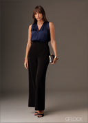High waist wide leg flare pant
