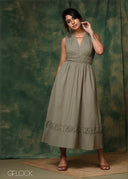 Gathered Detailed Dress - 171225