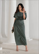 Cold Shoulder Dress - 090625