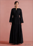 Raglan Sleeved Tiered Detailed Maxi Dress - 190124