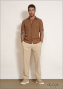 Textured Comfort Trousers - 200526