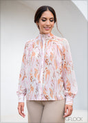 High Neck Long Sleeve Top - 171123