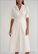 Textured Midi Dress - 070926