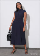 Pleated Dress - 070725