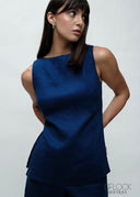 Boat Neck Tunic Top - 030426