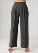 High Waist Pleated Pant - 230926W
