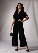 V-Neck Jumpsuit - 151026
