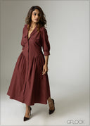 Gathered Dress - 201026