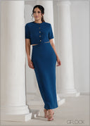 Long Pencil Skirt - 090625