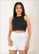 Sleeveless Ponte Top - 211022