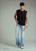 Cut Sleeve T-Shirt - 100126