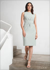 Midi Dress With Tie Detail - 061123