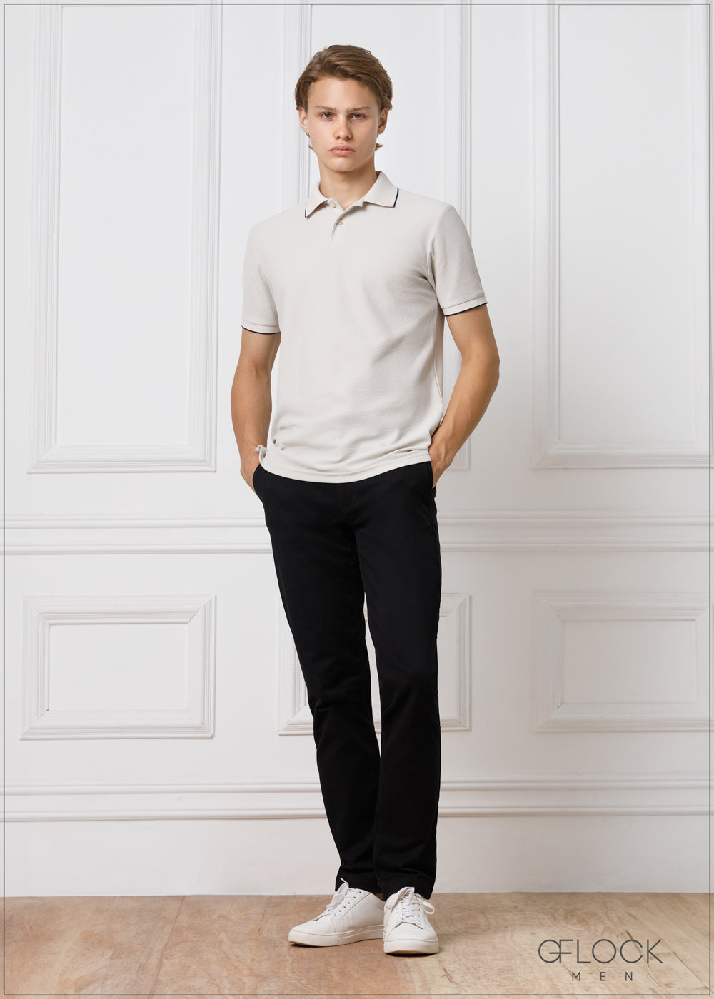 Jacquard Polo Shirt Tipping - 200324
