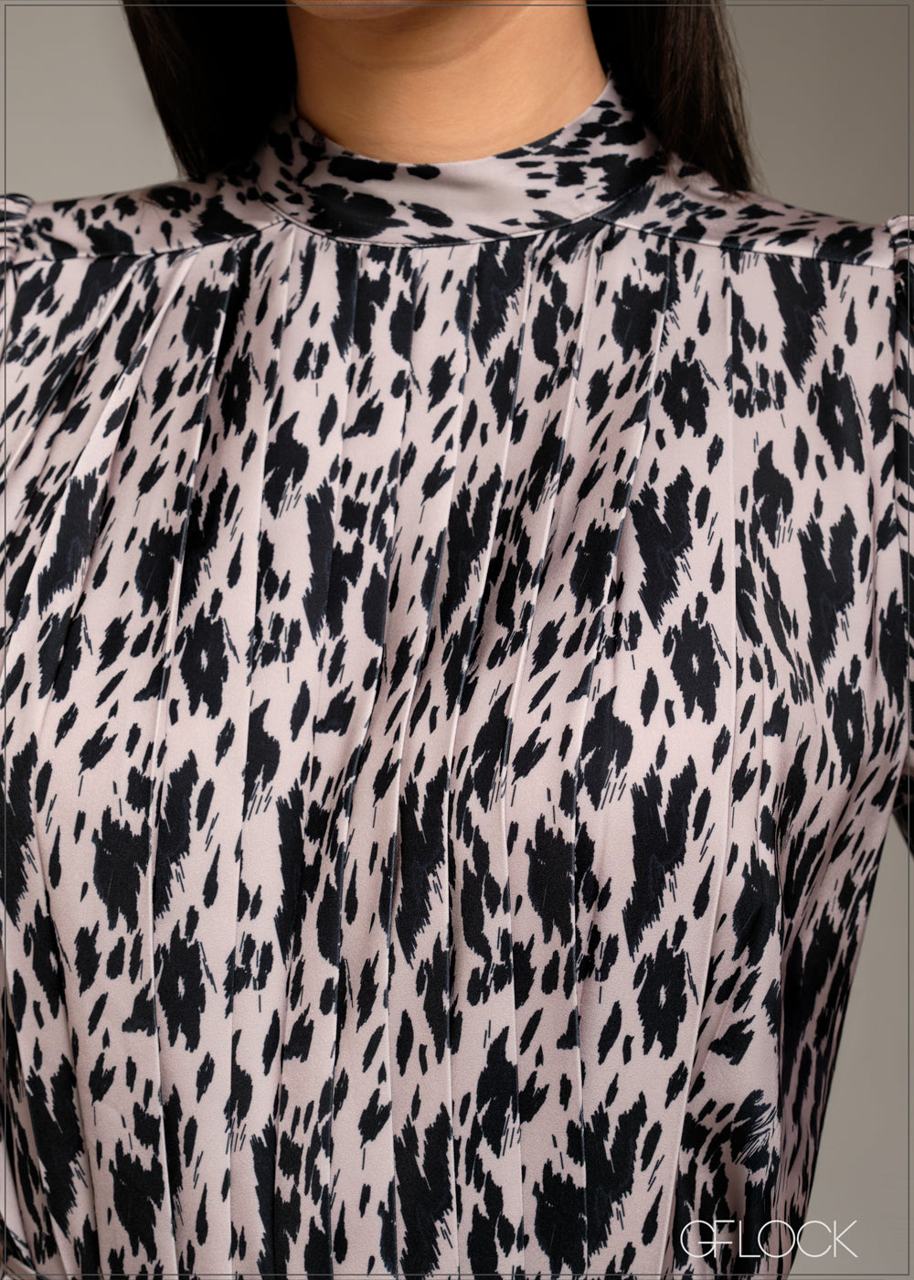 Front Pleated Detailed Midi Dress - 080925