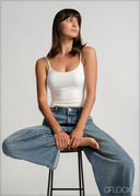 Baggy Fold-Up Jean - Short Length - 120426