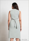 Midi Dress With Tie Detail - 061123