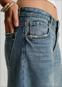 Baggy Fold-Up Jean - Long Length - 120426