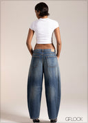 Baggy Balloon Barrel Jean - Long Length - 120926