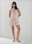 Pleated Mini Dress - 050626