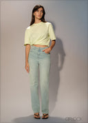 Light Wash Straight Leg Jean - Short Length - 250626