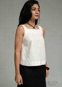 Tie-Back Linen Top - 271026
