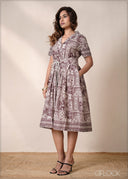 Waist Tie Shirt Dress - 220826